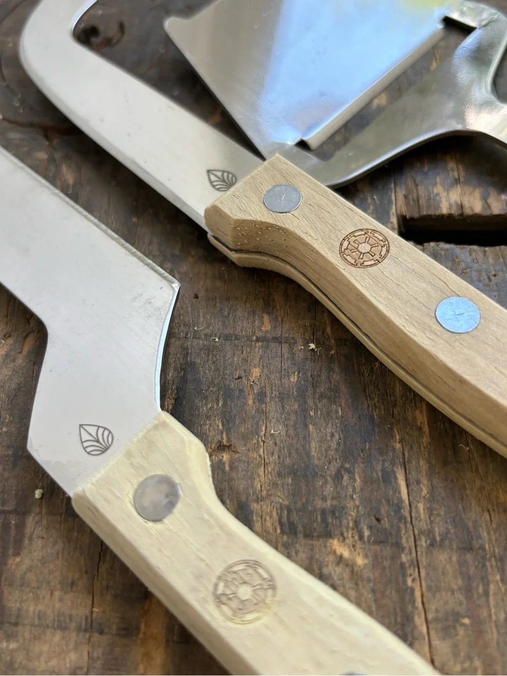 Wood Handle Cheese Replacement Knife Set from Star Wars Galactic Empire imperial